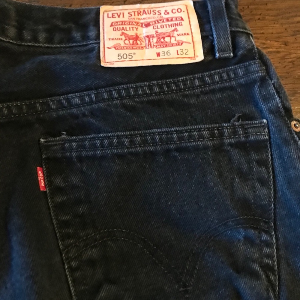 Levi’s authentic black jeans size 36-32 preowned